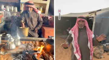 صحيفة المرصد – “لا يملك تلفزيوناً ومعه جوال كشاف”.. بالفيديو: قصة مواطن يعيش في صحراء النفود مع عائلته